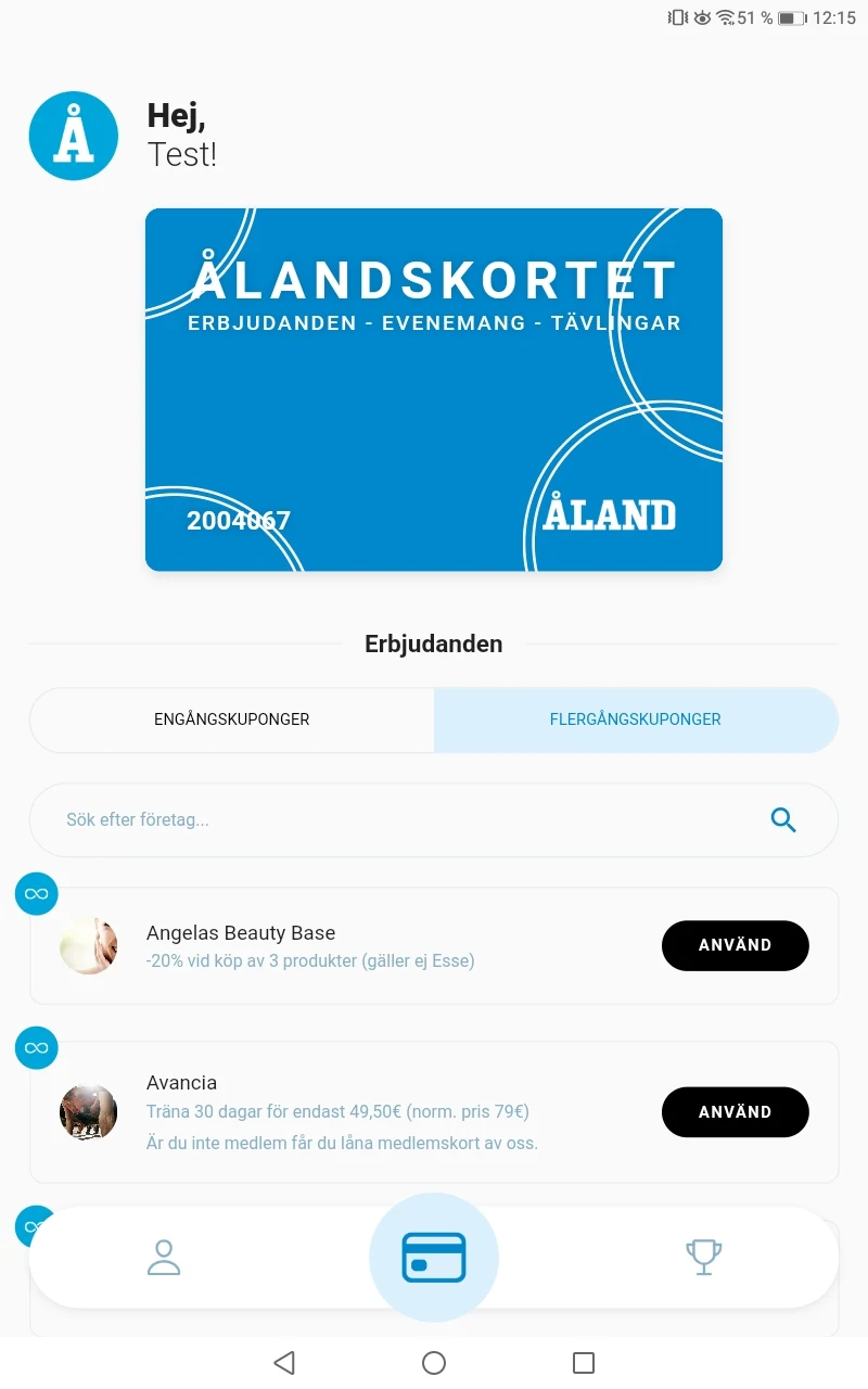 Ålandskortet screenshot