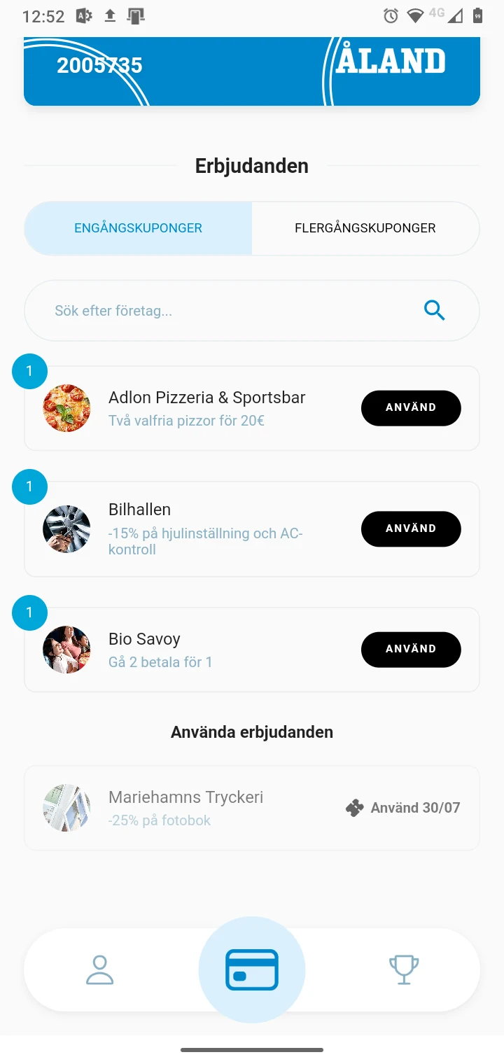 Ålandskortet screenshot